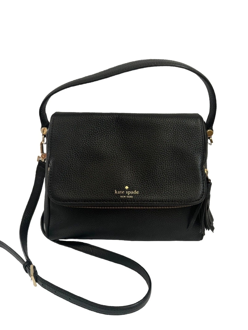 Kate Spade Black Leather Crossbody Bag